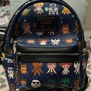 Loungefly Star Wars Chibi Print Mini Backpack